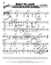 Easy To Love (You'd Be So Easy To Love) piano sheet music cover